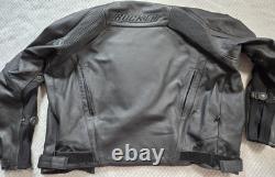 Joe Rocket Speedmaster Leather Jacket In Stealth Black Size 48 BARELY WORN