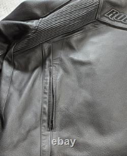 Joe Rocket Speedmaster Leather Jacket In Stealth Black Size 48 BARELY WORN