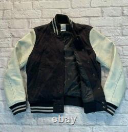 John Elliott x GAP x GQ S Leather Varsity College Bomber Quilted Baseball Jacket