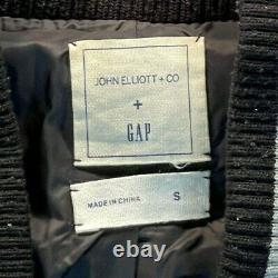 John Elliott x GAP x GQ S Leather Varsity College Bomber Quilted Baseball Jacket