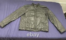 John Varvatos Leather Jacket Mens Size XL Used