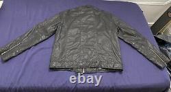 John Varvatos Leather Jacket Mens Size XL Used