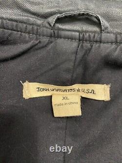 John Varvatos Leather Jacket Mens Size XL Used