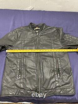 John Varvatos Leather Jacket Mens Size XL Used