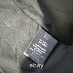 John Varvatos USA Mens Black 100% Lambskin Leather Moto Biker Jacket Sz Large