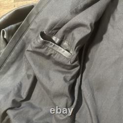 John Varvatos USA Mens Black 100% Lambskin Leather Moto Biker Jacket Sz Large