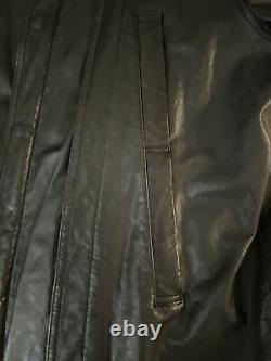 John Varvatos US 46 EU 56 (Large 1/2) Lambskin Black Leather Motorcycle Jacket
