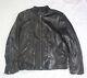 John Varvatos collection black lamb leather rider jacket 48