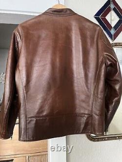 Johnson Leathers Of San Francisco Size 42/M Cafe Racer Leather Jacket