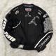 Jordan Motorsports Joe Rocket Leather Racing Sponsors Motorcycle Jacket Adult XL