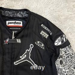 Jordan Motorsports Joe Rocket Leather Racing Sponsors Motorcycle Jacket Adult XL