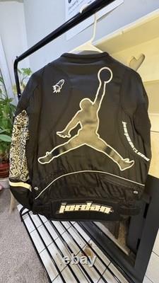 Jordan Motorsports Joe Rocket Leather Racing Sponsors Motorcycle Jacket Adult XL
