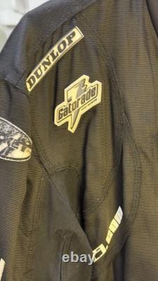 Jordan Motorsports Joe Rocket Leather Racing Sponsors Motorcycle Jacket Adult XL