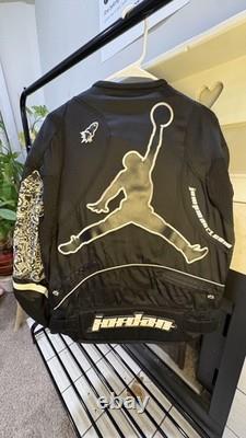 Jordan Motorsports Joe Rocket Leather Racing Sponsors Motorcycle Jacket Adult XL