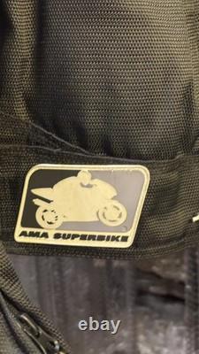 Jordan Motorsports Joe Rocket Leather Racing Sponsors Motorcycle Jacket Adult XL