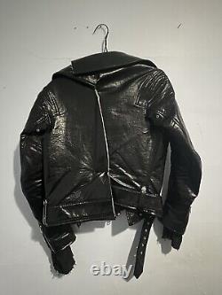 Junya watanabe Leather Jacket 2007 Deformed Riders Size Ss Archive Vintage CDG