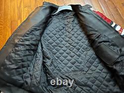 KAWASAKI Men's Leather Jacket Vintage Racing Rare Motorcycle Biker EXCELLENT