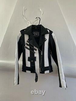 KILLSTAR Beetlejuice Vegan Leather Jacket XS Goth RARE Womens