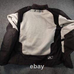 Klim Induction Mesh Motorcycle Jacket Mens XL Black Gray Cordura CE Armor Back
