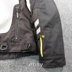 Klim Induction Mesh Motorcycle Jacket Mens XL Black Gray Cordura CE Armor Back