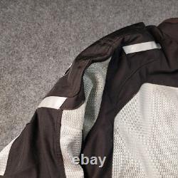 Klim Induction Mesh Motorcycle Jacket Mens XL Black Gray Cordura CE Armor Back