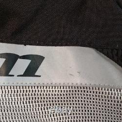 Klim Induction Mesh Motorcycle Jacket Mens XL Black Gray Cordura CE Armor Back