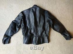 LOOK! Vanson Cafe Racer style leather motorcycle jacket Very little wear. Sz 40