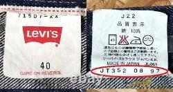 LVC 90s Levis 507XX type 2nd denim jacket Tracker jacket Selvedge Big E / vtg
