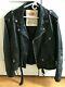 La Roxx Size Medium Black Genuine Leather Motorcycle Jacket Hollywood Punk Mens