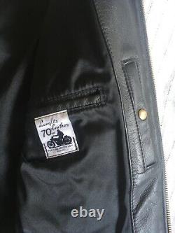 Langlitz Crescent Custom Motorcycle Leather Jacket Mens 42