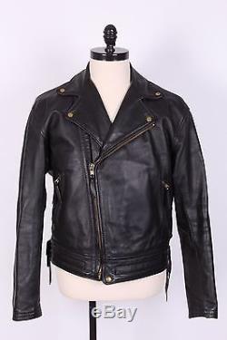 Langlitz Goatskin Leather Columbia Motorcycle Jacket Size 46 2006 Mint