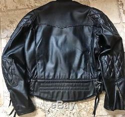 Langlitz Goatskin leather Columbia w Mandrin collar Jacket sz XL