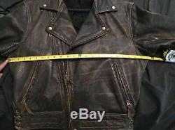 Langlitz Leathers Jacket Mens 44-46! Made In Portland, OR 1990