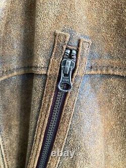 Las Santas del Sud Suede Leather Jacket Size 50 (40US)