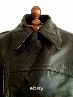 Leather 40s WW2 HORSEHIDE GERMAN LUFTWAFFE Officers Motorcycle Biker Jacket Coat