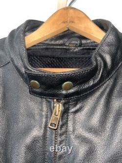 Leather Biker Jacket Size 42 Barneys Be Johnny Cage VGC