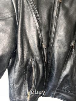 Leather Biker Jacket Size 42 Barneys Be Johnny Cage VGC