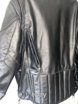 Leather Biker Jacket Size 42 Barneys Be Johnny Cage VGC