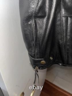 Leather Biker Jacket Size 42 Barneys Be Johnny Cage VGC