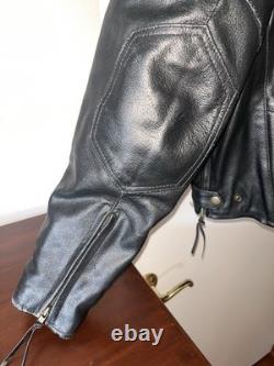 Leather Biker Jacket Size 42 Barneys Be Johnny Cage VGC