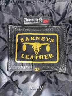 Leather Biker Jacket Size 42 Barneys Be Johnny Cage VGC