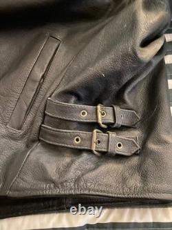 Leather Biker Jacket men Eastriders size XL