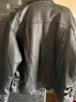 Leather Biker Jacket men Eastriders size XL
