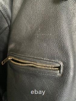 Leather Biker Jacket men Eastriders size XL