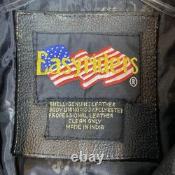 Leather Biker Jacket men Eastriders size XL
