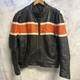 Leather Gallery Cafe Racer Biker Jacket Mens M Orange Racing Thinsulate Coat