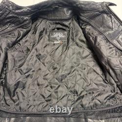 Leather Gallery Cafe Racer Biker Jacket Mens M Orange Racing Thinsulate Coat