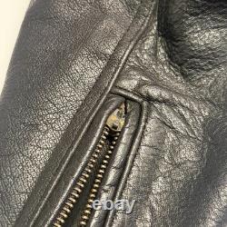 Leather Gallery Cafe Racer Biker Jacket Mens M Orange Racing Thinsulate Coat