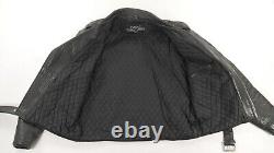 Leather Gallery Heavy Black Motorcycle Biker Jacket Mens Size 42