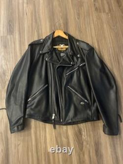 Leather Harley Davidson Motorcycle Jacket Size Medium